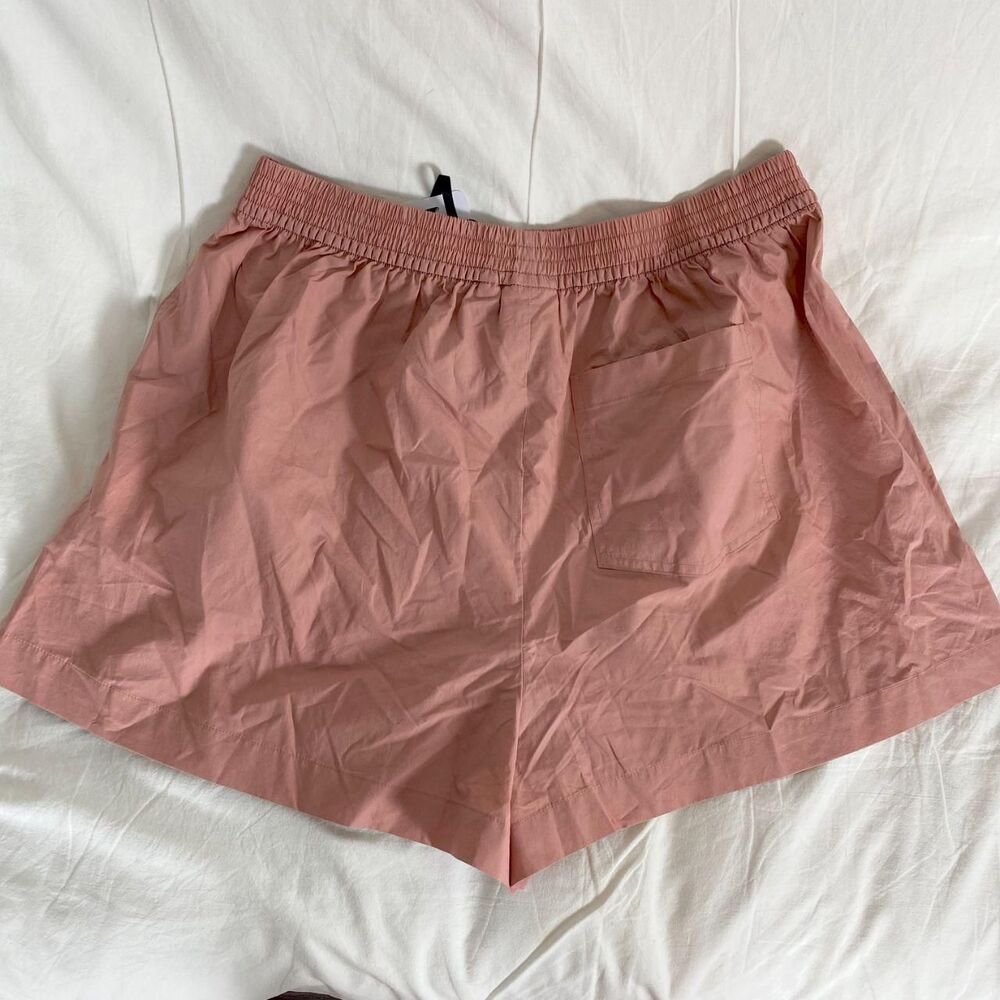 NWT Varley Morales Shorts 2.5 Size L in Ash Rose 100% Cotton - Picture 5 of 8